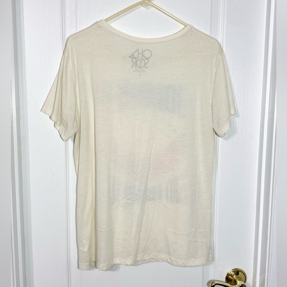 Chaser Journey San Francisco Gradient Graphic Band Tee Cream Large - Picture 2 of 8